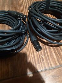 Cavi audio xlr canon proel dj karaoke live studio