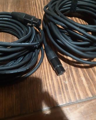 Cavi audio xlr canon proel dj karaoke live studio