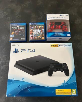PS4 + 2 Controller + GTA 5 e Spiderman - Perfetta