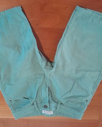Jeans corti verde acqua