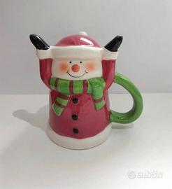 Tazza a forma di simpatico pupazzo di neve, perfet