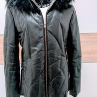 Splendido Giubbotto Maryrose in Vera Pelle con Cap