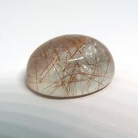 Gemma cabochon di quarzo rutilato 29 Carati Brasil