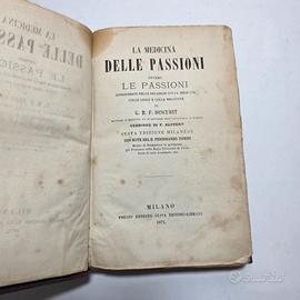 Libro 1871 Descuret La Medicina Delle Passioni