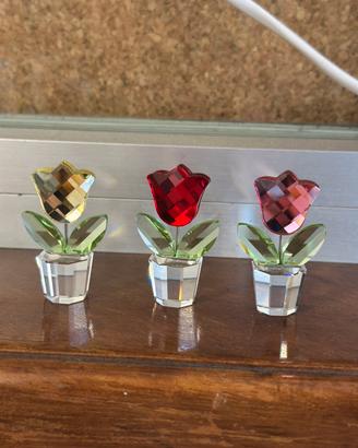 Set 3 Tulipani Swarovski - Collezione Happy Flower