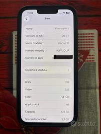 iPhone 13 black 128 gB