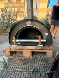 Forno a legna pizze Clementi con piano refrattario