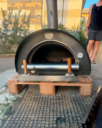Forno a legna pizze Clementi con piano refrattario