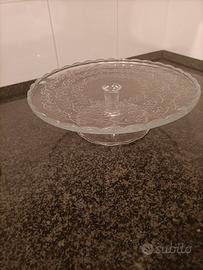 Alzata in vetro per torte/dolci
