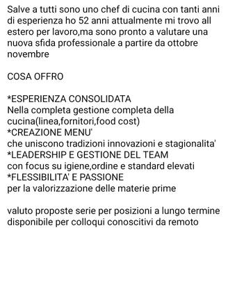 executive chef -chef di cucina