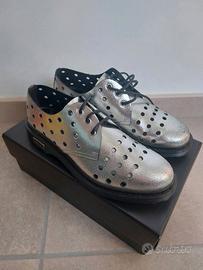 scarpe pelle  Cult n.39 argento 