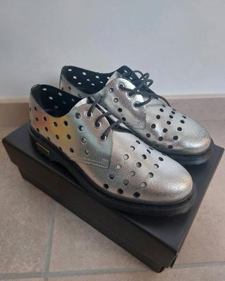 scarpe pelle  Cult n.39 argento 