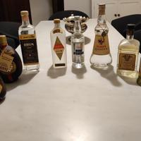 collezione bottiglie alcolici anni 60 e 70