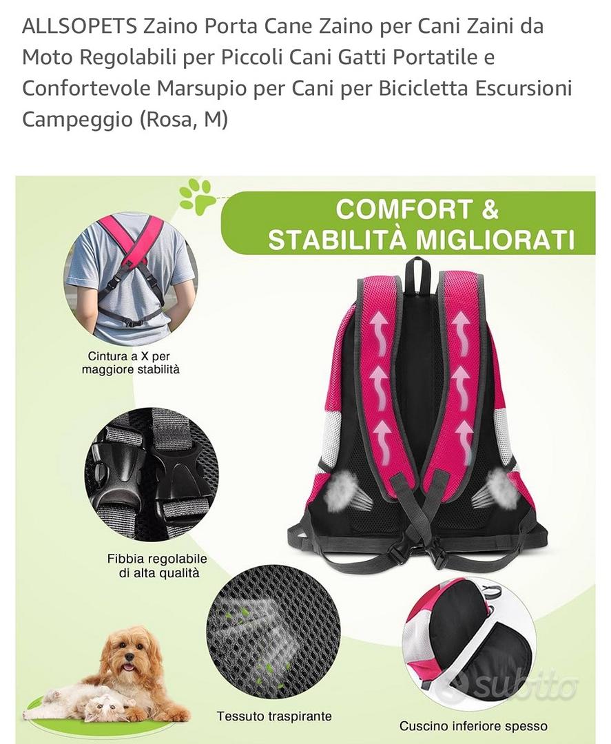 Zaino Porta Animali ESPFHN | Traspirante, Impermeabile, Per Cani Piccoli E Gatti, Regolabile - Foto 2