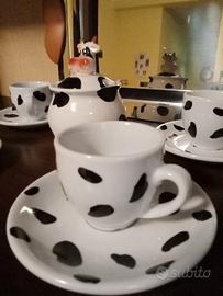 set di tazzine da caffè per 6 persone con zuccheri