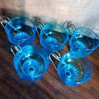 set 5 tazzine da caffè anni '70