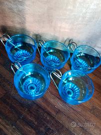 set 5 tazzine da caffè anni '70