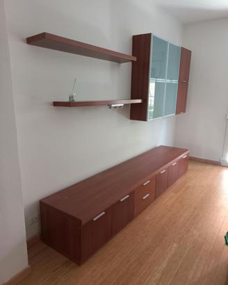 Parete attrezzata + credenza coordinata