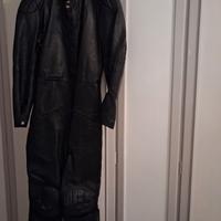 Tuta pelle nera Vintage, taglia 54