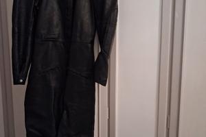 Tuta pelle nera Vintage, taglia 54