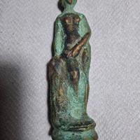 statuetta bronzo scultura antica credo romana 14cm