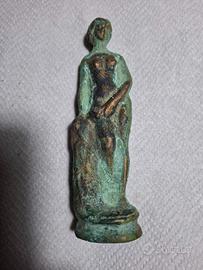 statuetta bronzo scultura antica credo romana 14cm