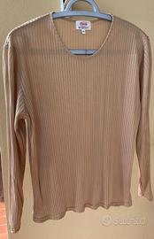 Sottogiacca beige in seta