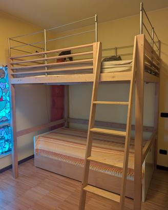 Letto soppalco piazza e mezza + letto singolo