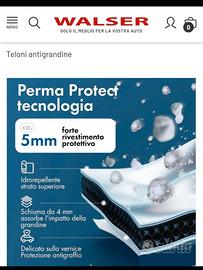 Telo WALSER antigrandine copriauto misura s