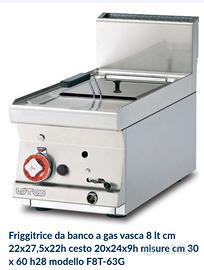 Friggitrice a gas da banco