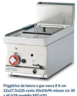 Friggitrice a gas da banco
