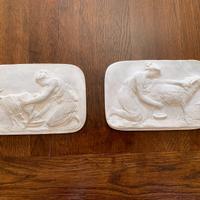 Antichi bassorilievi in gesso Liberty '900