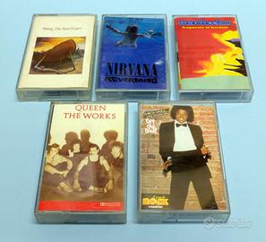 Audiocassette anni 80 90 musica classica rock tape