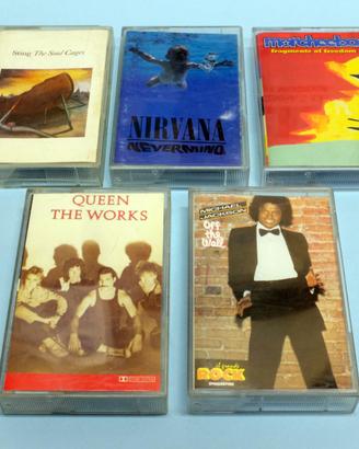 Audiocassette anni 80 90 musica classica rock tape