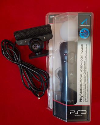Controller PlayStation Move e camera ps3