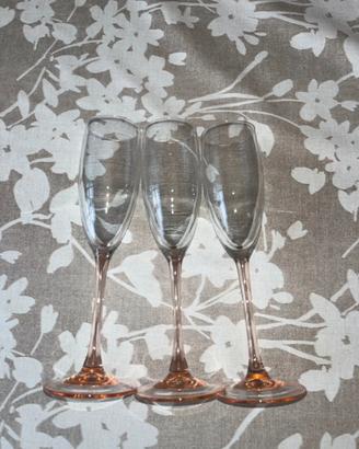 3 Calici da Champagne Vintage LuminarcFrancia