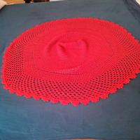 scialle in lana rossa 