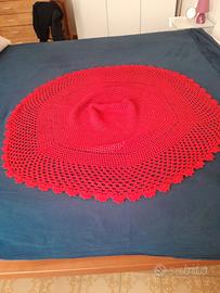 scialle in lana rossa 