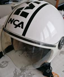 Casco moto aperto