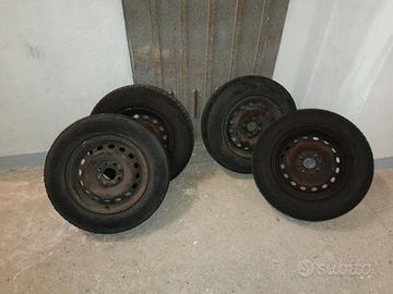 cerchi in ferro fiat panda  da 13