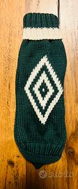 Maglioncino cane verde e bianco tg 21