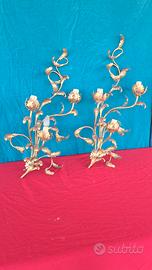 coppia di applique vintage 