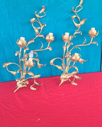 coppia di applique vintage 