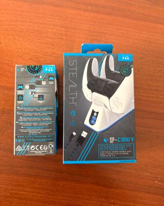 Base ricarica doppia + Cavi PS5 Stealth Nuovi