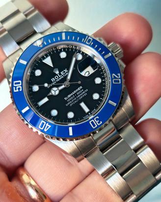 Rolex Sub oro bianco ghiera blu 41mm 126619LB 2021