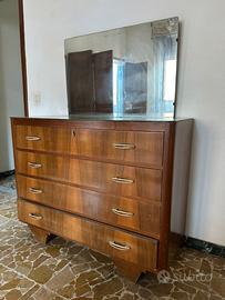 Cassettiera vintage con specchio – modernariato
