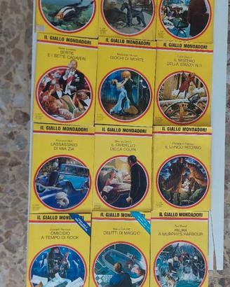 12 libri Il Giallo Mondadori -Gialli classici