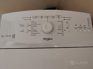 Lavatrice Whirlpool 6th sense 6kg 1200 giri