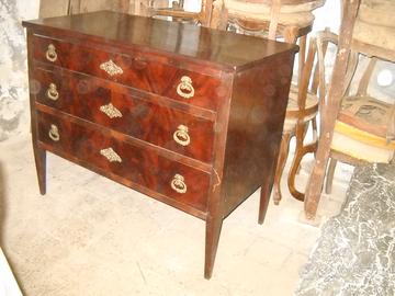 CASSETTONE LUIGI XVI IN MOGANO DI CUBA