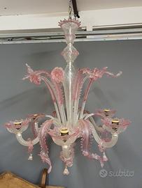 lampadario in vetro di murano 